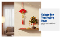 2026 New Year Bonsai Hanging Decoration, Seasonal Holiday, Indoor Outdoor