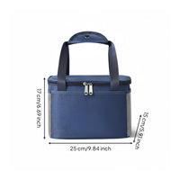 Insulated Lunch Bag, Waterproof Bento Tote, Handheld for Office, Students