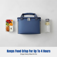 Insulated Lunch Bag, Waterproof Bento Tote, Handheld for Office, Students
