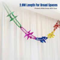 Wedding Decoration Garland, Colorful Paper Pull Flower, Festive Room Decor