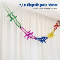 Wedding Decoration Garland, Colorful Paper Pull Flower, Festive Room Decor
