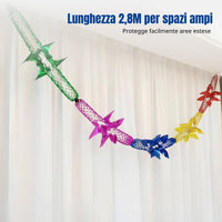 Wedding Decoration Garland, Colorful Paper Pull Flower, Festive Room Decor
