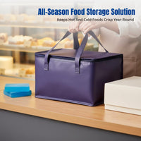 Thick Insulated Bag, Large Waterproof Thermal Tote for Cake, Frozen Food, Seafood Delivery, Outdoor Use