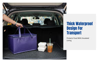 Thick Insulated Bag, Large Waterproof Thermal Tote for Cake, Frozen Food, Seafood Delivery, Outdoor Use