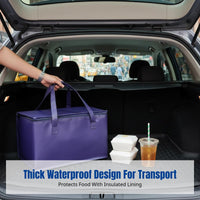 Thick Insulated Bag, Large Waterproof Thermal Tote for Cake, Frozen Food, Seafood Delivery, Outdoor Use