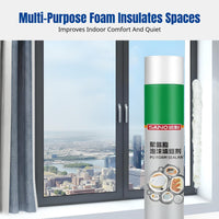 Expanding Polyurethane Foam, Dense Waterproof Sealant, Gap Filler for Openings