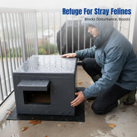Outdoor Foam Cat House, Waterproof, Large, Stray Cat Shelter, Winter Warmth, Multiple Sizes, Random Color