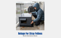 Outdoor Foam Cat House, Waterproof, Large, Stray Cat Shelter, Winter Warmth, Multiple Sizes, Random Color