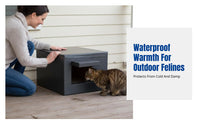 Outdoor Foam Cat House, Waterproof, Large, Stray Cat Shelter, Winter Warmth, Multiple Sizes, Random Color