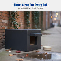 Outdoor Foam Cat House, Waterproof, Large, Stray Cat Shelter, Winter Warmth, Multiple Sizes, Random Color