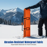 Universal Ski Bag with Wheels, Large Capacity, Wet Dry Separation, Multi-Compartment, Snowboard & Ski Equipment Storage