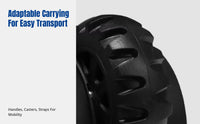 Universal Ski Bag with Wheels, Large Capacity, Wet Dry Separation, Multi-Compartment, Snowboard & Ski Equipment Storage