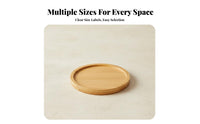 Bamboo Drink Mat, DIY Craft Base, Heat Insulation, Dining Table Mat, Multiple Designs, Minimalist