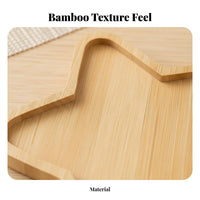 Bamboo Drink Mat, DIY Craft Base, Heat Insulation, Dining Table Mat, Multiple Designs, Minimalist