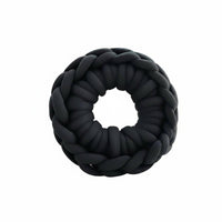 Donut Pillow, DIY Hand-Knitted Kit, Chunky Yarn, Soft Scandinavian Home Decor