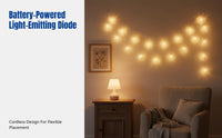 LED Fiber Optic Copper Wire Light, Battery Box, Wedding Decor