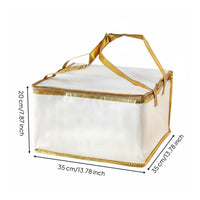 Birthday Cake Insulated Bag, Takeaway, Thick Aluminum Foil, Waterproof, Large Capacity, Handheld