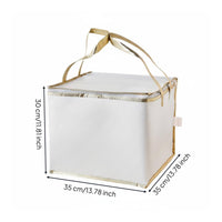 Birthday Cake Insulated Bag, Takeaway, Thick Aluminum Foil, Waterproof, Large Capacity, Handheld