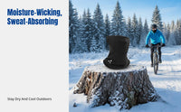 Winter Merino Wool Neck Warmer, Windproof Face Cover, Thermal Scarf for Men & Women, Cycling, Skiing, Outdoor Activities