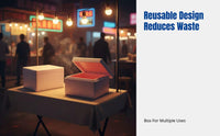 Insulated EPP Foam Box, Food Grade Cold Chain Container, Dense, Secure Lid, Reusable, For Seafood & Chilled Food Transport