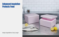 Insulated EPP Foam Box, Food Grade Cold Chain Container, Dense, Secure Lid, Reusable, For Seafood & Chilled Food Transport