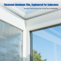 Double-Sided Aluminum Insulation Film for Sunroom Ceilings and Glass Panes, Sun Protection, Indoor Thermal Foam