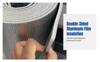 Double-Sided Aluminum Insulation Film for Sunroom Ceilings and Glass Panes, Sun Protection, Indoor Thermal Foam