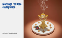 High-Temperature Metal Reflux Incense Burner, Turkish Gold Alloy Censer, For Frankincense, Charcoal, Home Decoration