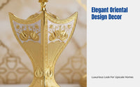 High-Temperature Metal Reflux Incense Burner, Turkish Gold Alloy Censer, For Frankincense, Charcoal, Home Decoration