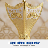 High-Temperature Metal Reflux Incense Burner, Turkish Gold Alloy Censer, For Frankincense, Charcoal, Home Decoration