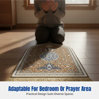 Ethnic Style Thickened Prayer Mat, Geometric Pattern, Home, Bedroom
