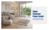 Ethnic Style Thickened Prayer Mat, Geometric Pattern, Home, Bedroom