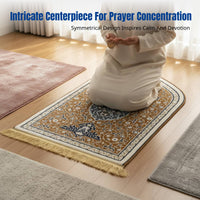 Ethnic Style Thickened Prayer Mat, Geometric Pattern, Home, Bedroom