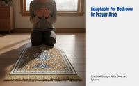 Ethnic Style Thickened Prayer Mat, Geometric Pattern, Home, Bedroom