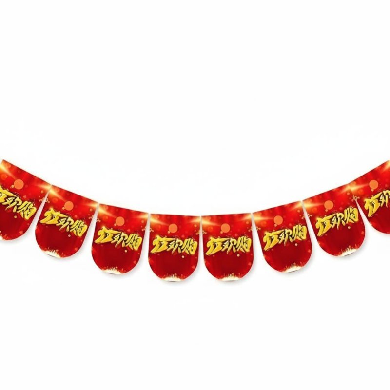 Grand Opening Hanging Banner, Red String Decoration, Festive Decor