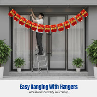 Grand Opening Hanging Banner, Red String Decoration, Festive Decor
