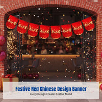 Grand Opening Hanging Banner, Red String Decoration, Festive Decor