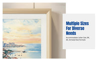 Wall-Mounted Drawing Frame, Letter-Size Poster Frame, Large Game Storage, Wooden Picture Frame, Glass Border, Mat Board Option