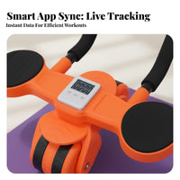 Ab Wheel, 4-Wheel Automatic Return, Smart APP, Home Fitness, Abdominal Exercise Tool