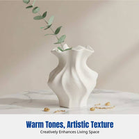 Nordic Design Ceramic Vase, Faux Flower Arrangement, Desktop Decoration, Water Cultivation, Housewarming Gift