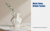 Nordic Design Ceramic Vase, Faux Flower Arrangement, Desktop Decoration, Water Cultivation, Housewarming Gift