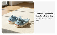 Cute house shoes, Cartoon Plush Indoor House Shoes, Warm Thick Sole, Non-Slip, Autumn Winter, Unisex