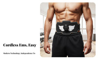 Home EMS Fitness Belt, Smart Abdominal Muscle Stimulator for Men & Women