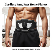 Home EMS Fitness Belt, Smart Abdominal Muscle Stimulator for Men & Women