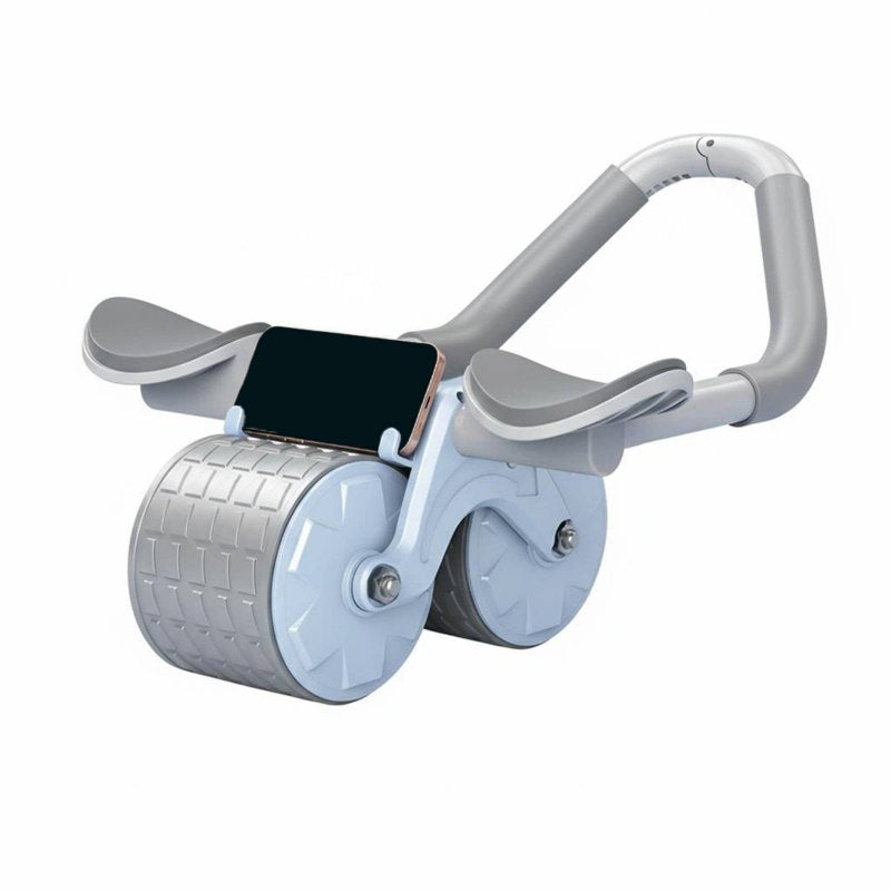 Ab Roller, 4-Wheel, Elbow Support, Automatic Rebound, Home Gym, Sturdy, Easy to Use