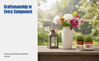 Modern Ceramic Vase, Minimalist Decorative Flower Holder, Luxury Centerpiece for Living Room, For Faux or Live Flowers