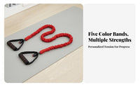 Multifunctional TPE Elastic Band, Pull Rope Set, Men's Workout Gear