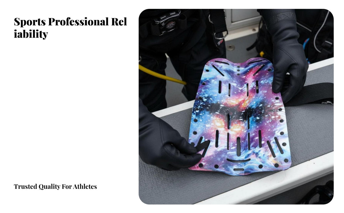 Technical Diving Backplate, Artistic Pattern, Unisex, Comfortable Support