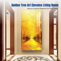 Modern Minimalist Deer Wall Art, Upright Canvas Painting for Entrance, Hallway, Living Room, Fortune Feng Shui Decor Frame