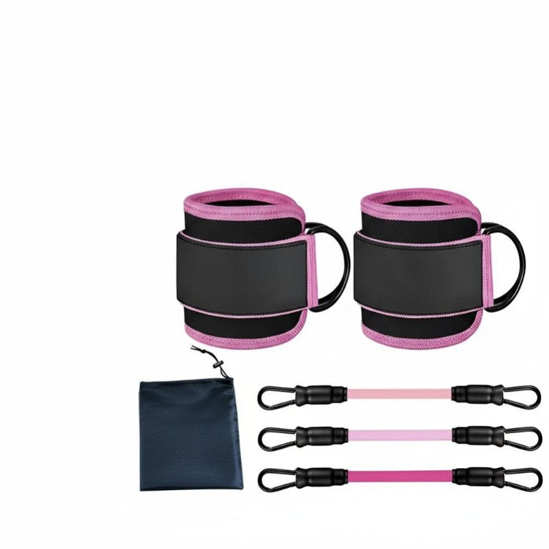 Fitness Resistance Band Set, Leg Training Ankle Strap, Stretching Pull Rope, Glute & Thigh Exercise Accessory